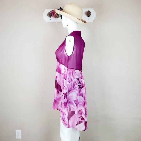 Simonton Says Floral Swim Wear Front Closure Watercolor Cover Up SALE - Picture 8 of 13
